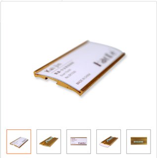 赛兄纳弟 形象胸牌校牌铝合金胸牌胸卡 N003胸卡弧形金色（B015) 铝合金a