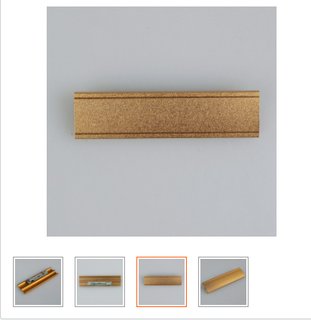 赛兄纳弟 胸卡 双色金2*7(B039) 2*7cm