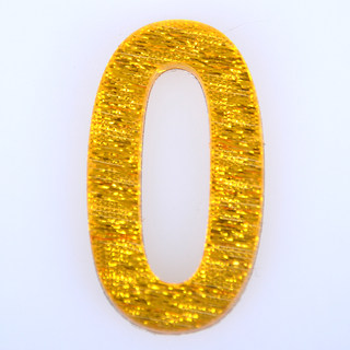 轩然 亚克力门牌数字 X155  金色0 25*40mm