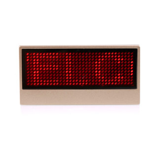 赛兄纳弟 LED标示牌胸牌胸卡形象卡 金色 38*77mm