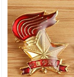 赛兄纳弟 中国少先队徽 小火炬别针队徽(滴塑) 2.5cm