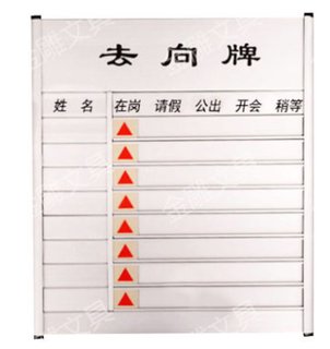 金雕 去向牌空白去向牌有字标识牌单位门牌标识牌 8人有字去向牌（39*35） 标 准
